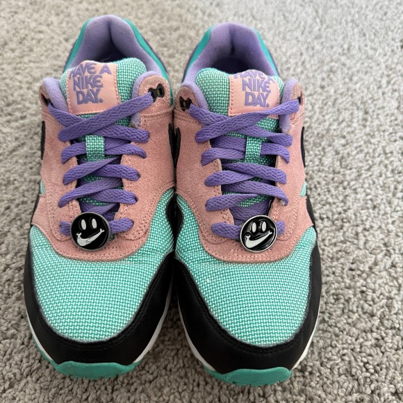 Nike Air Max 1 Have A Nike Day Space Purple Bleached Coral Women's Size 6.5 - Picture 2 of 9